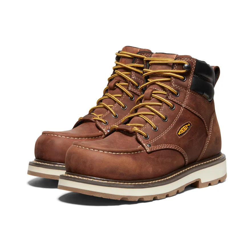 Adventure Secure Footwear Men's Cincinnati 6" Waterproof 90?? Heel Boot (Carbon Toe)  |  Tuscan Red/Sandshell