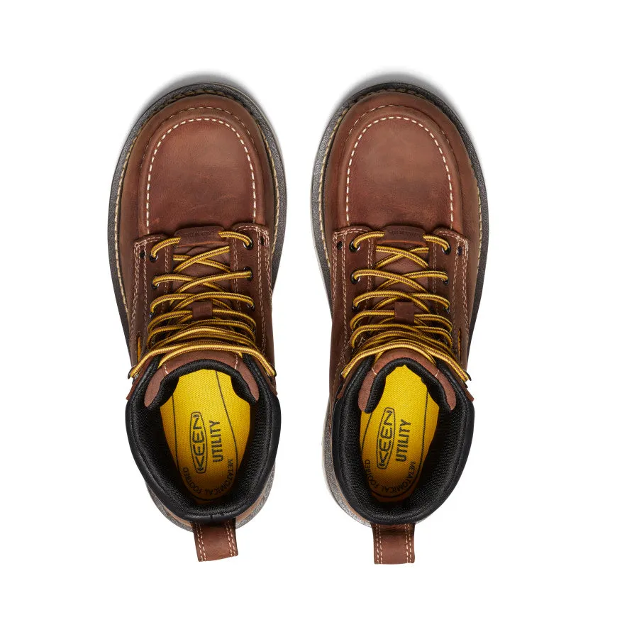 Men's Cincinnati 6" Waterproof 90?? Heel Boot (Carbon Toe)  |  Tuscan Red/Sandshell Secure Step Design Ultimate Trekking Boots