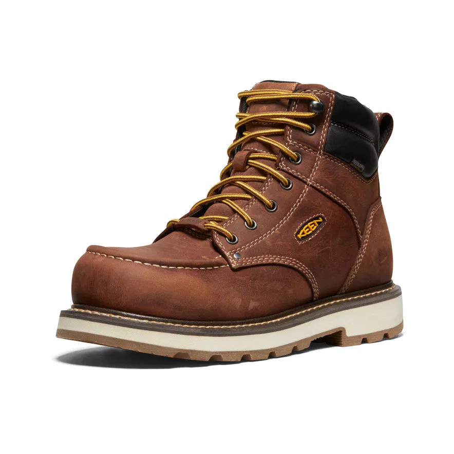 Men's Cincinnati 6" Waterproof 90?? Heel Boot (Carbon Toe)  |  Tuscan Red/Sandshell High Support Boots