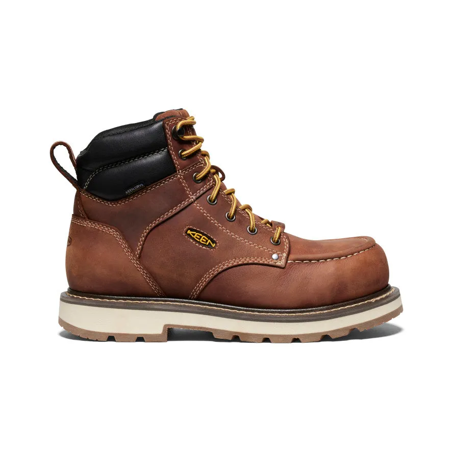 Men's Cincinnati 6" Waterproof 90?? Heel Boot (Carbon Toe)  |  Tuscan Red/Sandshell Footwear for Hiking Trail Walk