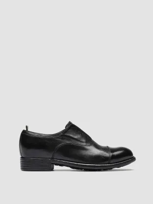 CALIXTE 003 - Black Leather Oxford Shoes Compact Sole