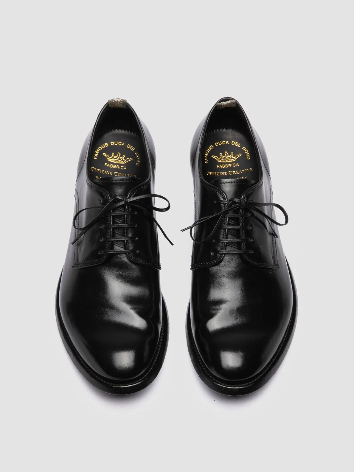 Refined Outfit High Quality ANATOMIA 060 - Black Leather Derby Shoes