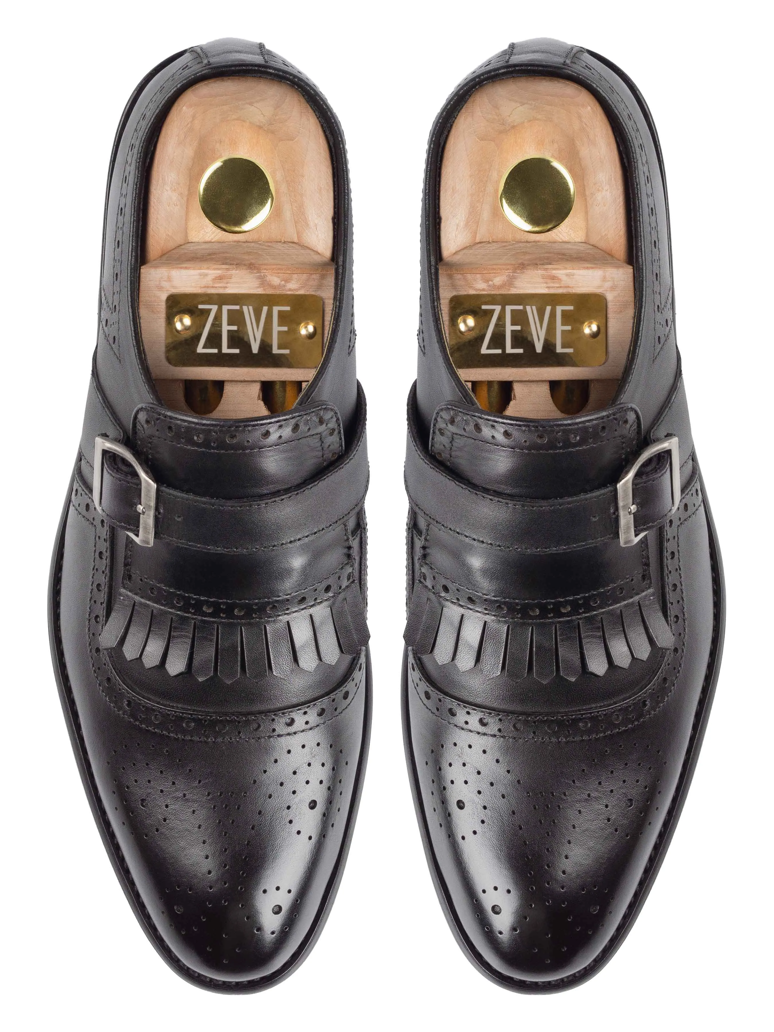 Jean Single Monk Strap - Solid Black Boss Shade lightweight fabric
