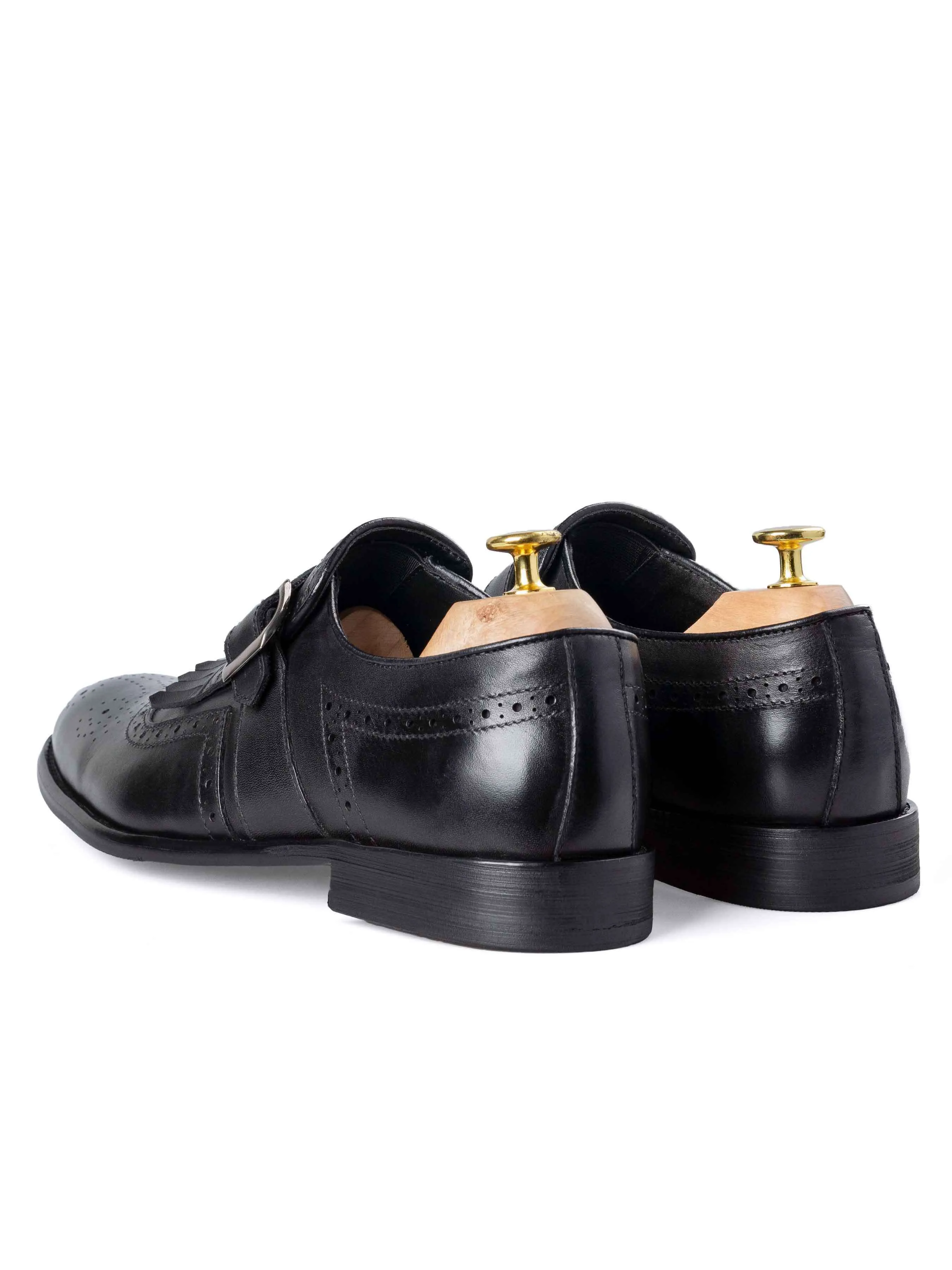 Jean Single Monk Strap - Solid Black Ballroom Event