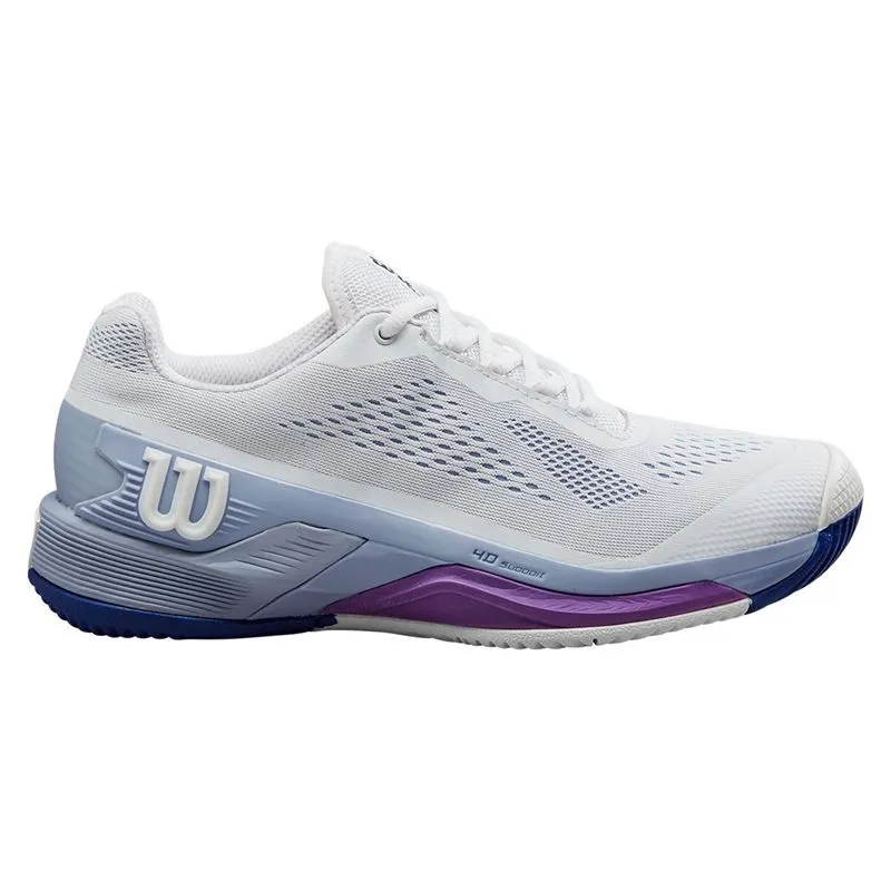 Wilson Women's Rush Pro 4.0 Tennis Shoes White Eventides Supportive Formal Mode