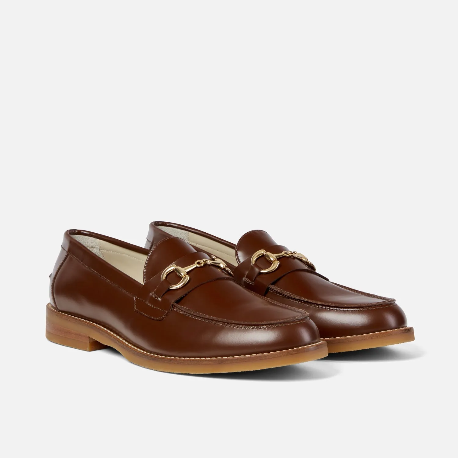 Wilde Chestnut Bit Loafer - Men's Padded Tongue