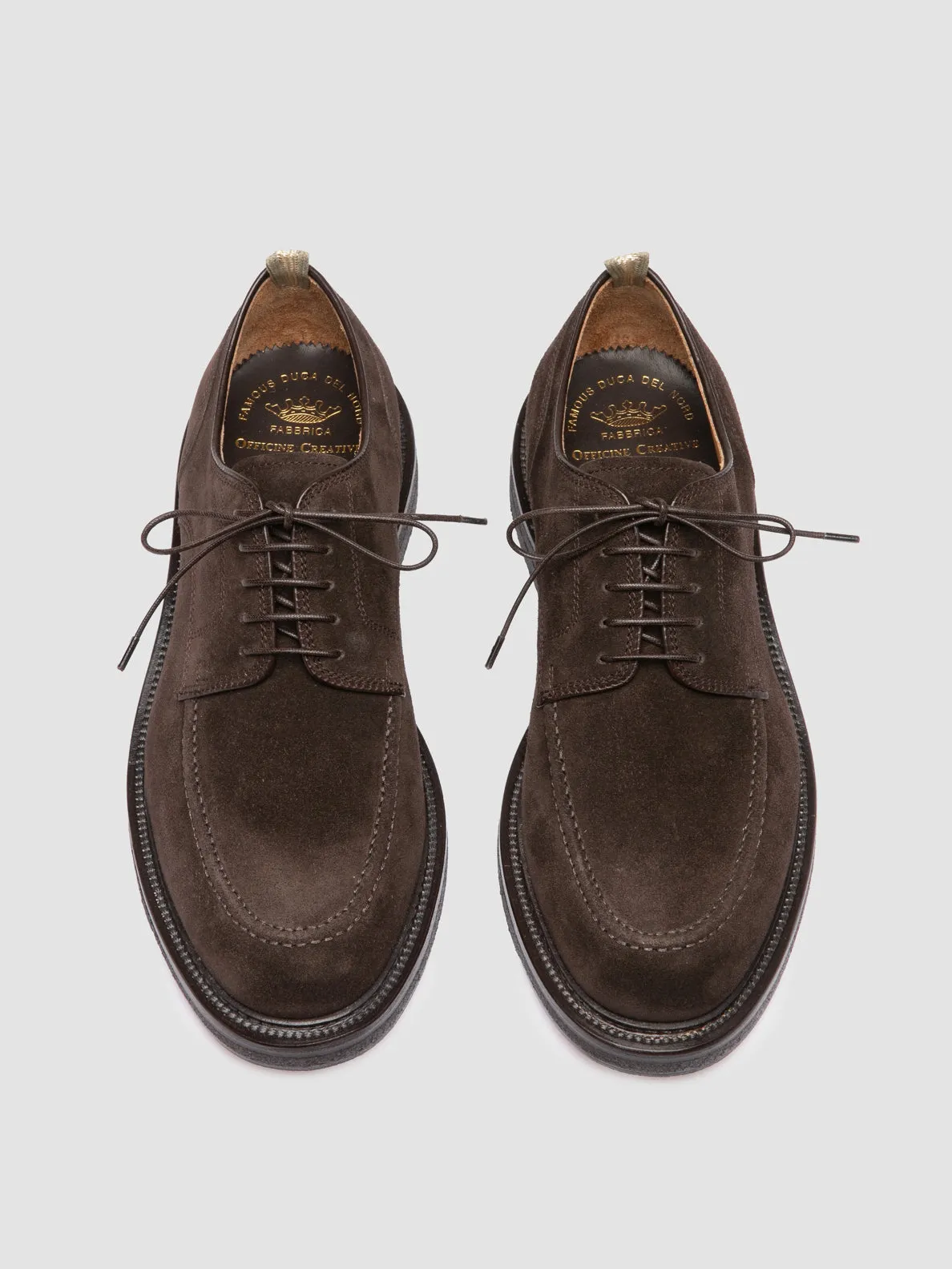 Urban Sophisticate Simple Finish ASTON CREPE 003 - Brown Suede Derby Shoes