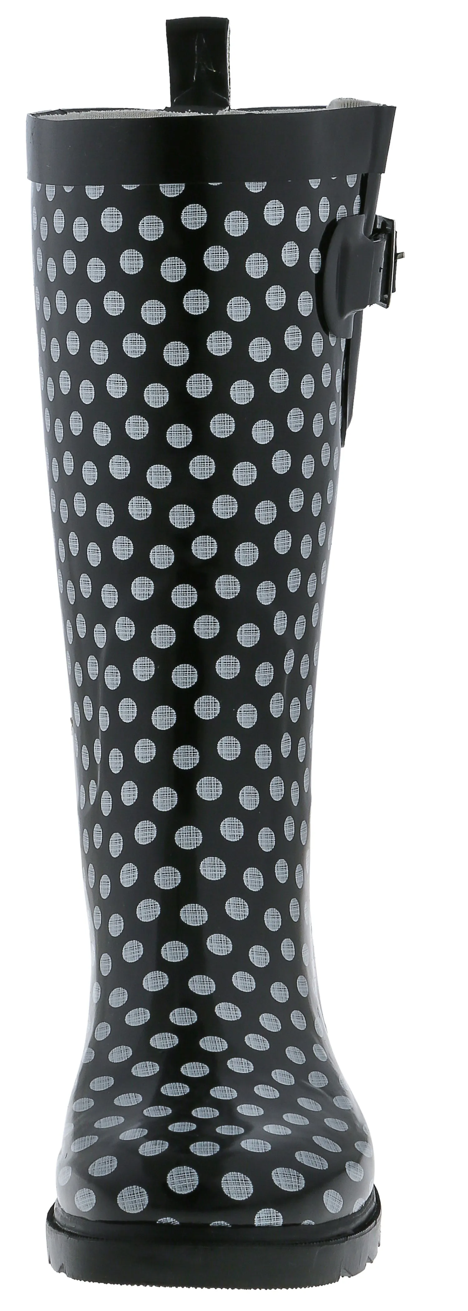 Active Walking Fit Ladies Dots Tall Rubber Rain Boot