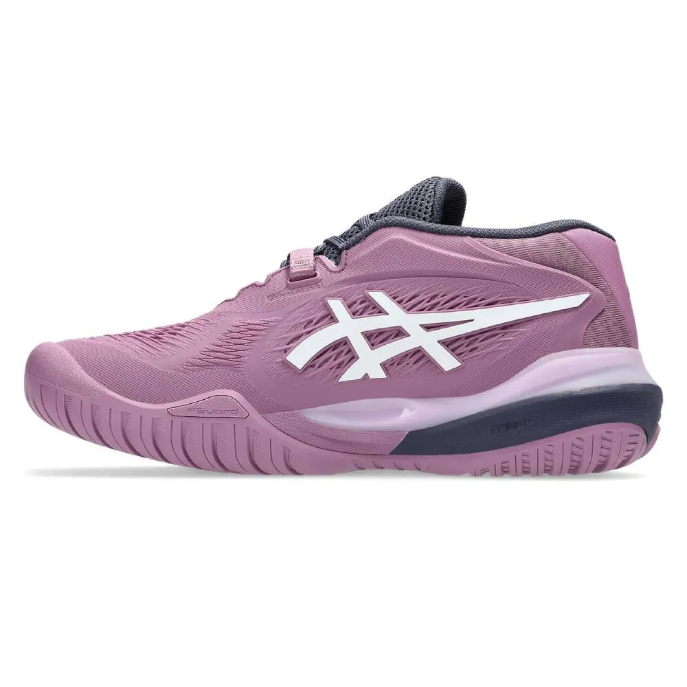 Foot Motion Asics Gel Resolution X Wide Women's Tennis Shoe (Ube Pink/White)