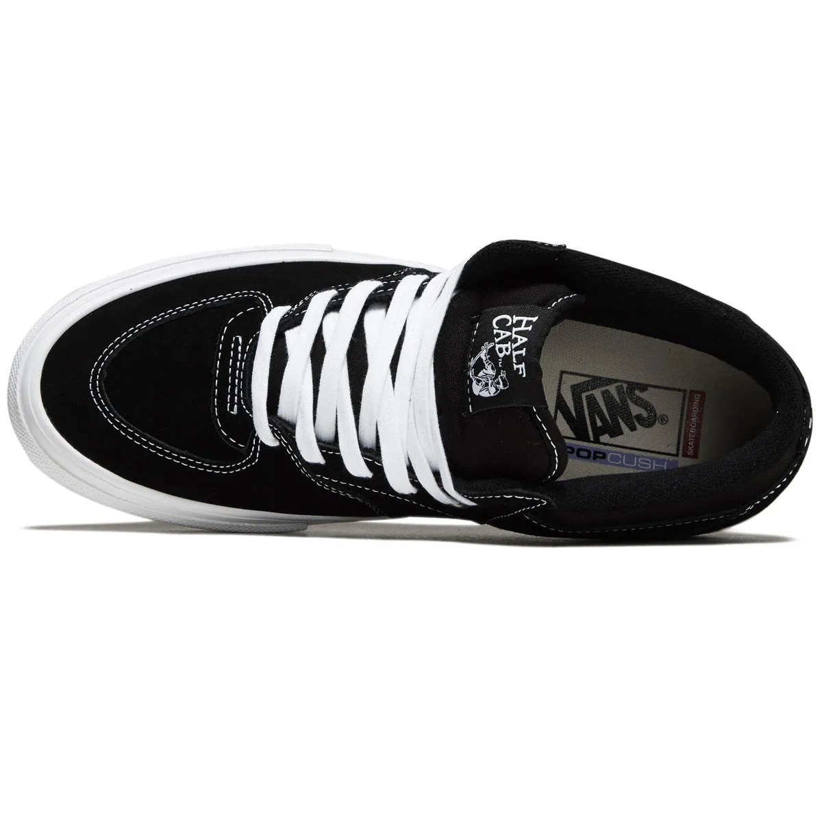 Vans Skate Half Cab Shoes - Black/White Quick Performance Skate Performance Gear
