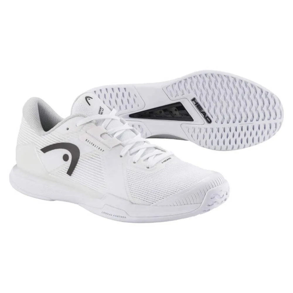 Head Sprint Pro 4.0 Men's Tennis Shoe (White/Black) Comfort Cushion