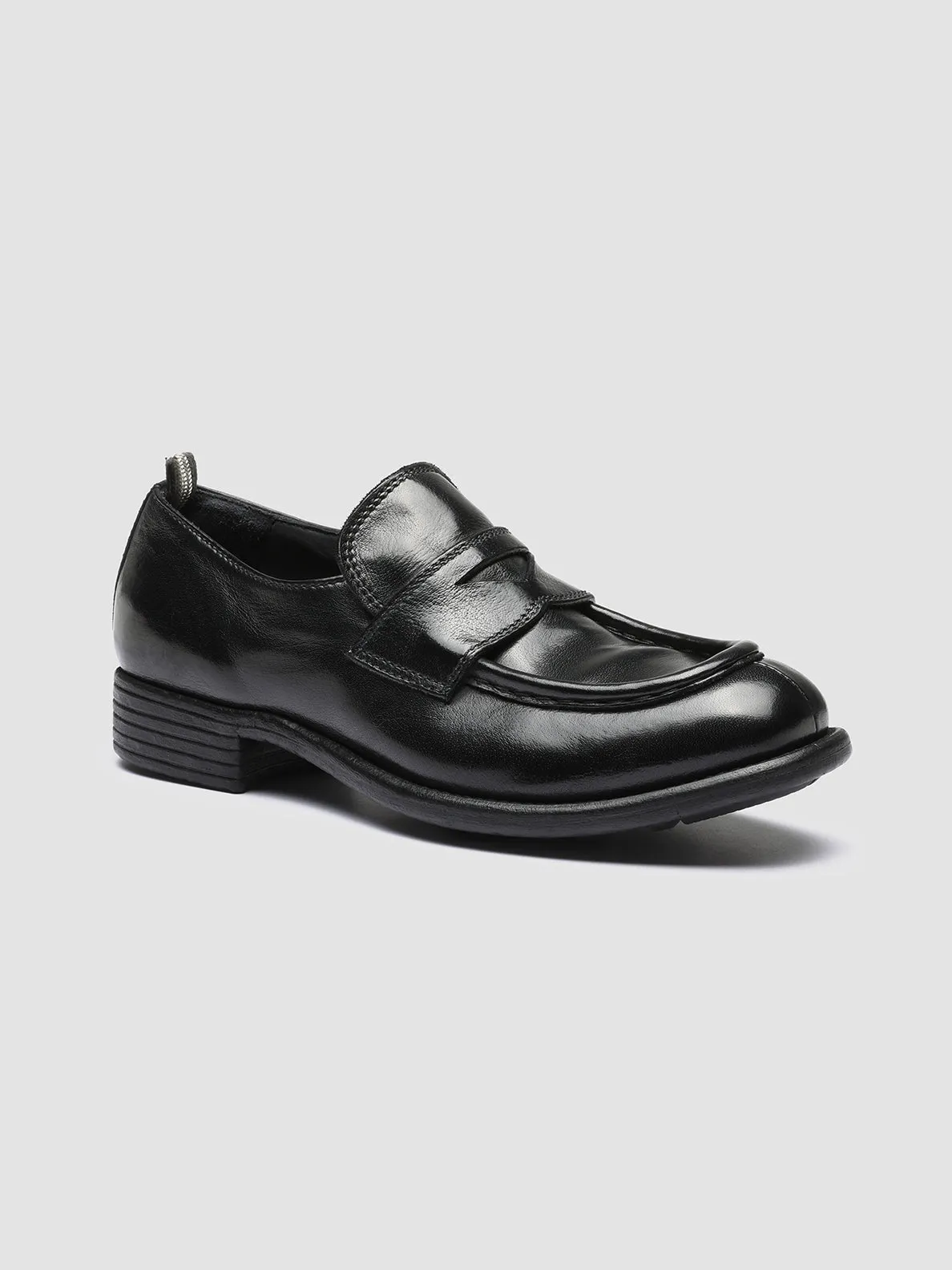Bright tone CALIXTE 020 - Black Leather Loafers