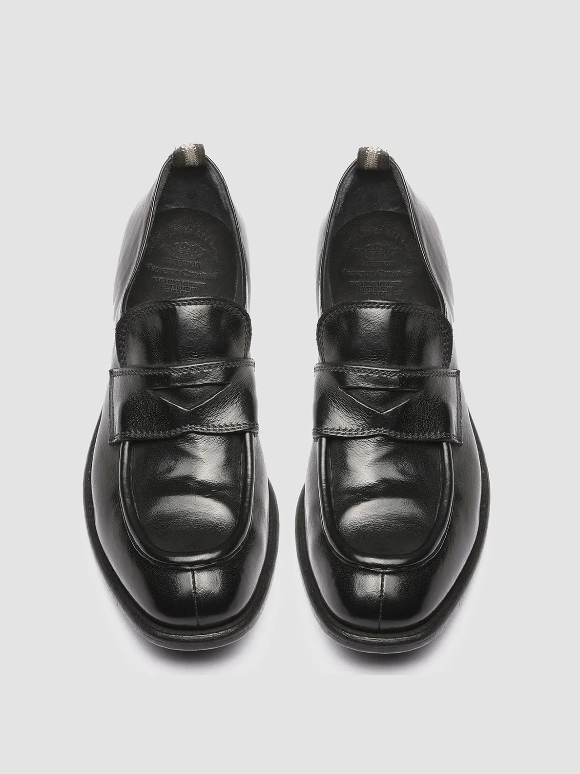 Soul Step Shine Bright CALIXTE 020 - Black Leather Loafers
