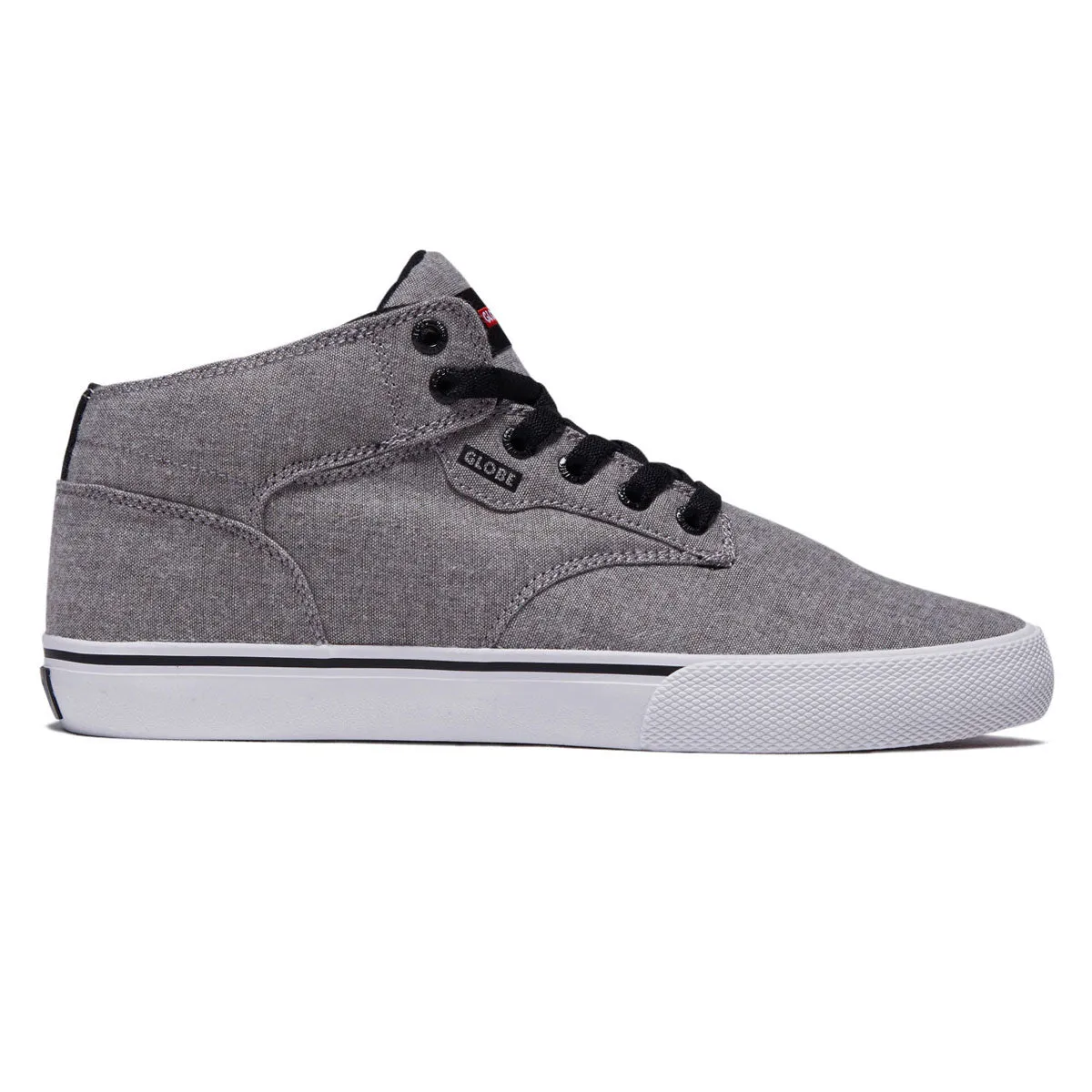 Globe Motley Mid 2.0 Shoes - Grey Chambray Secure fit
