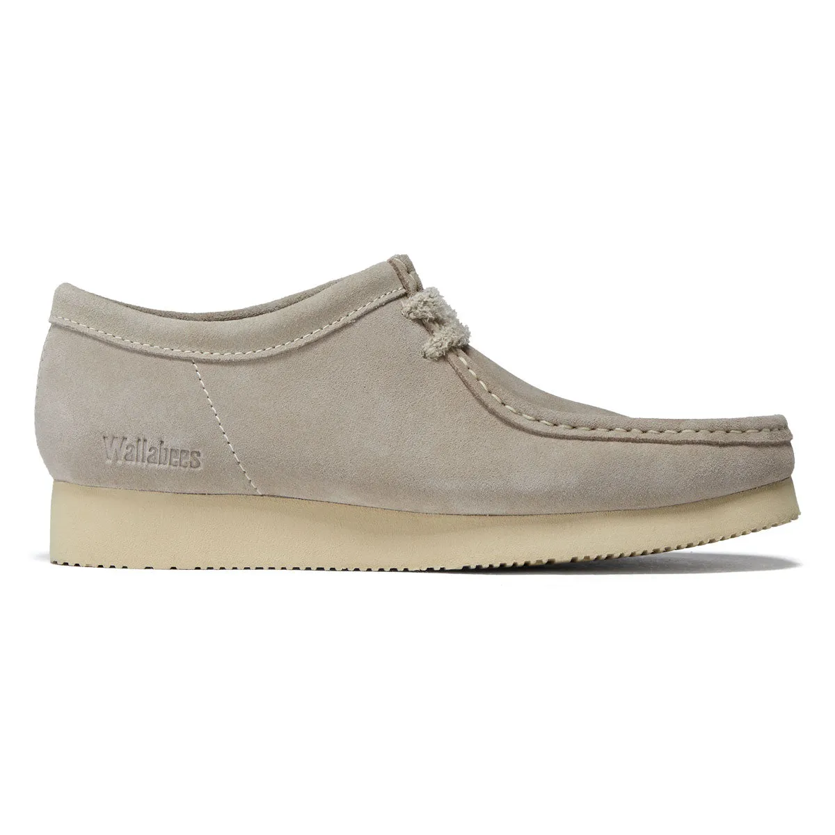 Quick Lacing Fit Pro Action Ride Clarks Wallabee 2604 Shoes - Sand Suede