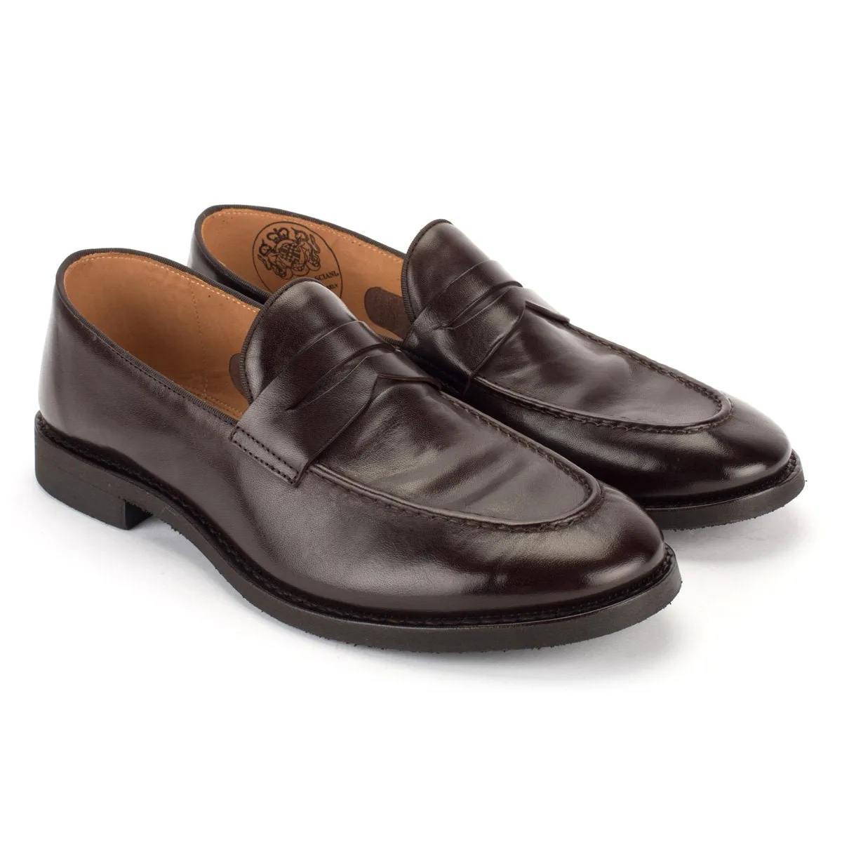 XAVIER 53022<br> Mahogany loafers Heel Safe Heel Hug