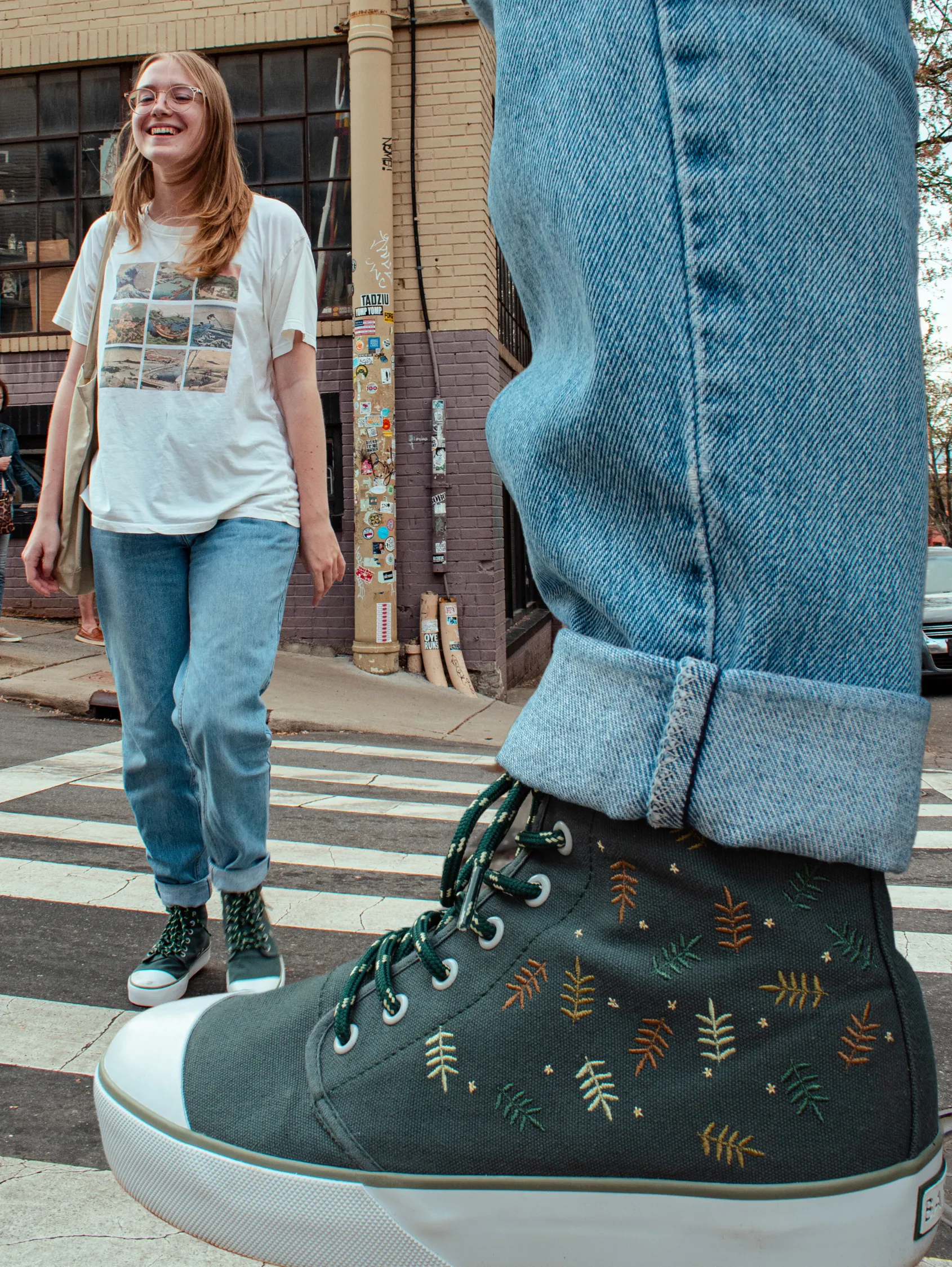 Dynamic Style Forest Fern Platform High Top