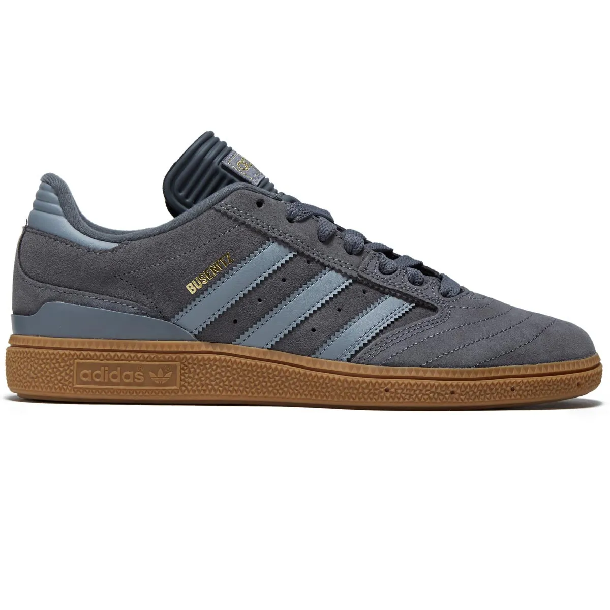 Sport Casual Adidas Busenitz Shoes - Grey/Grey/Gold Metallic