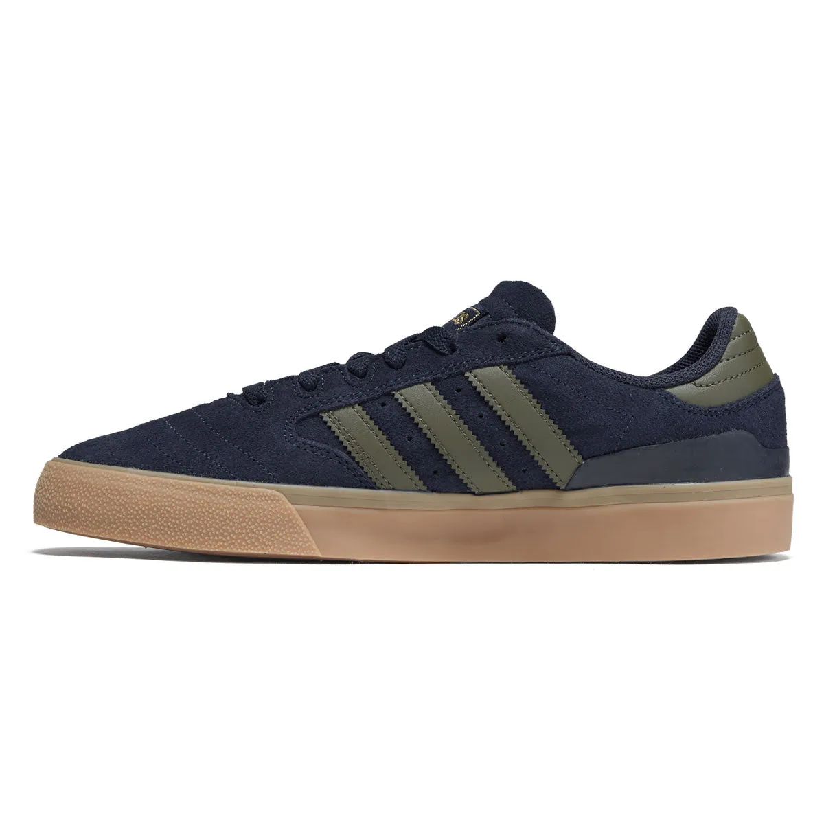 Adidas Busenitz Vulc II Shoes - Legend Ink/Olive Strata/Gold Metallic Easy Step Fit Breathable knit