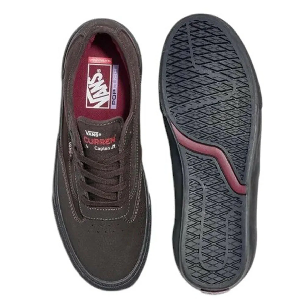 Adventure Ready Daily Use Vans - Skate Curren Caples Shoes Dark Brown