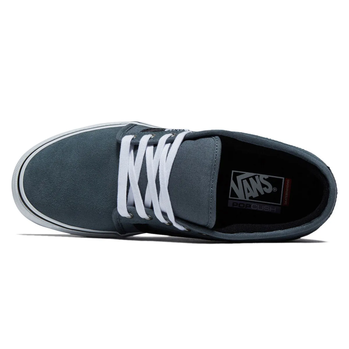 Vans Skate Chukka Low Sidestripe Shoes - Black/Slate Blue Rugged Comfort