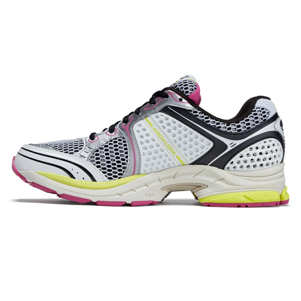Impact Cushion Wide fit Saucony Progrid Triumph 4 Shoes - White/Fluo