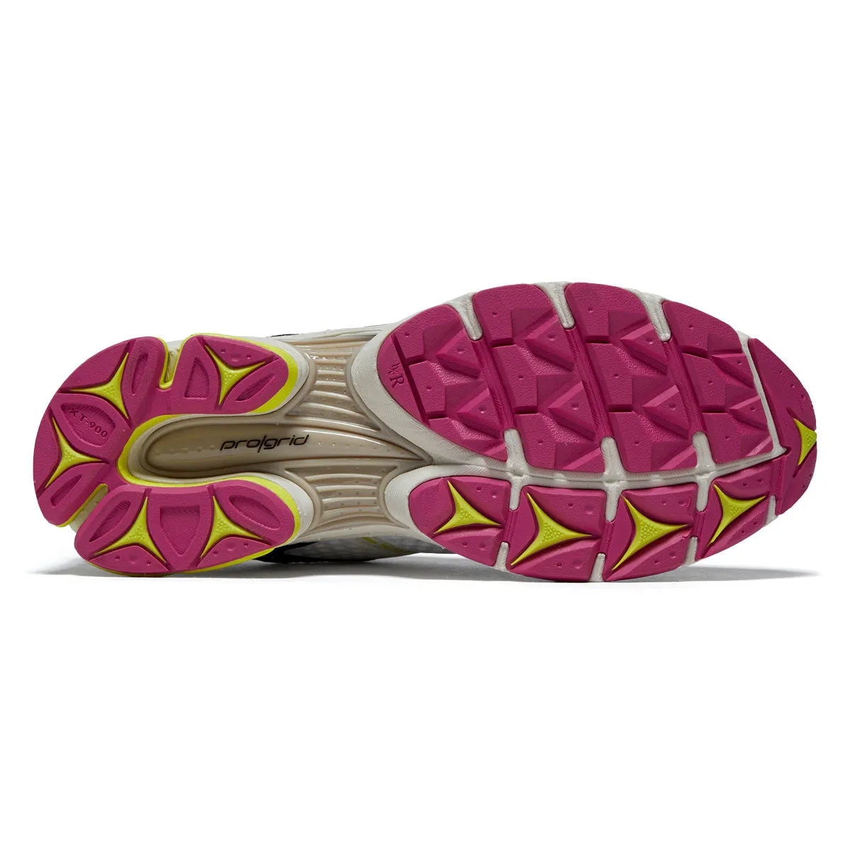 Saucony Progrid Triumph 4 Shoes - White/Fluo Padded collar