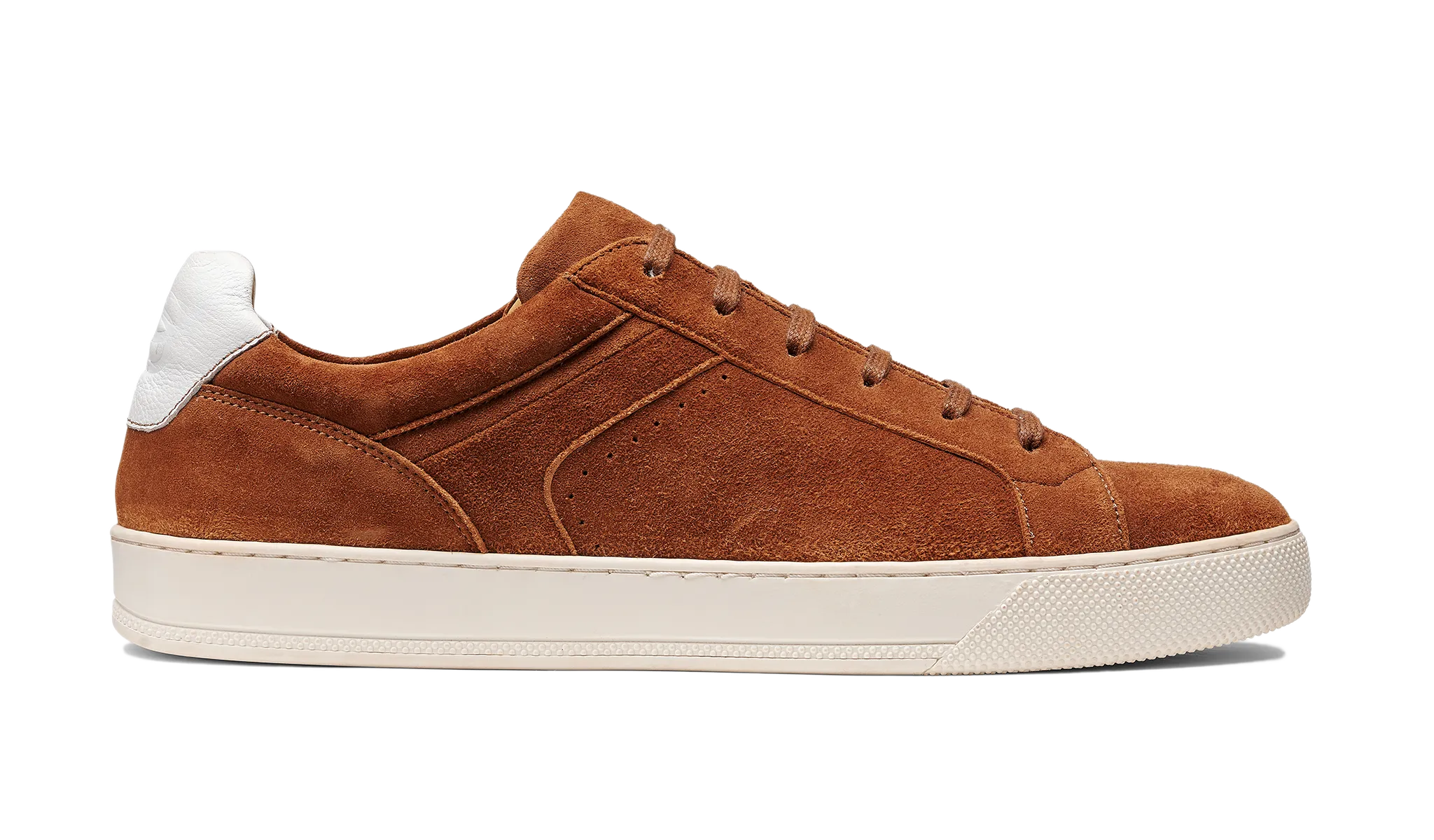 Skylar - Camel Suede White Heel Safe