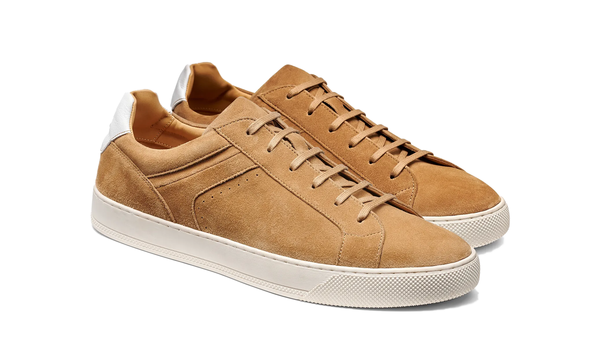 Skylar - Copper Suede White Tab Track Run