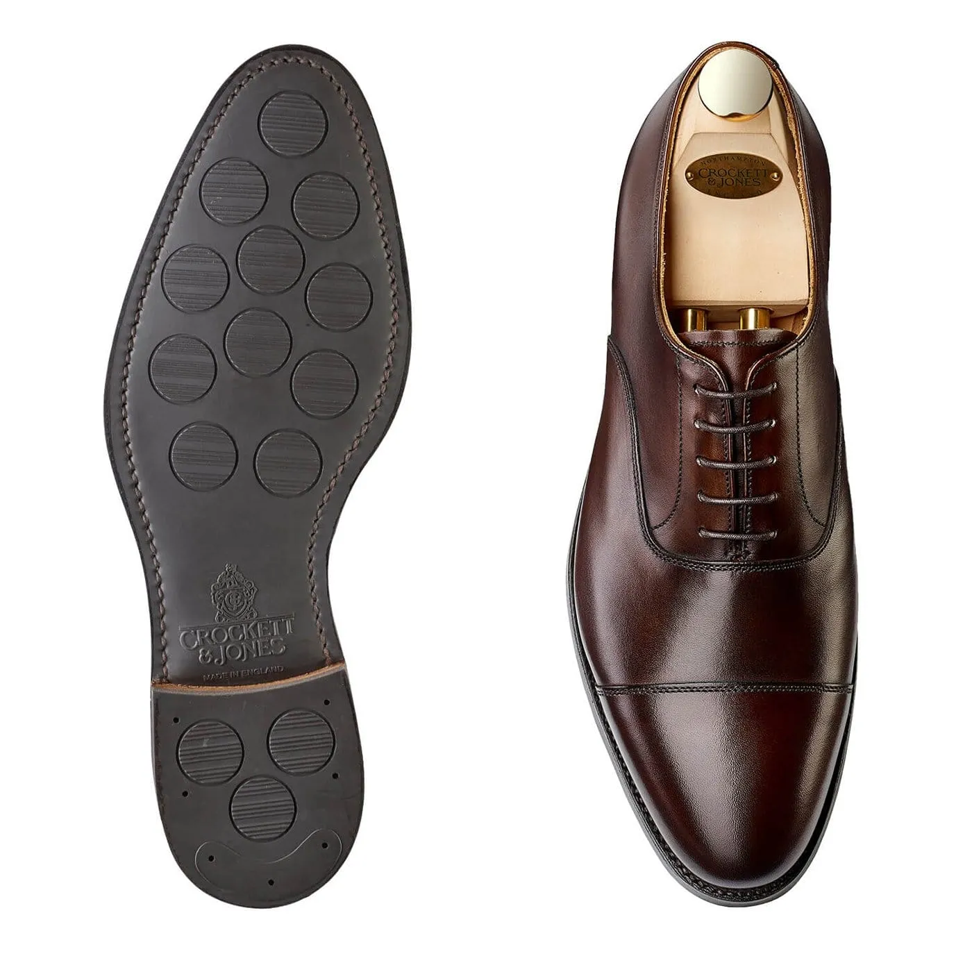 Connaught 2 Dark Brown Burnished Calf (City Sole) Luxury Comfort Slim Design