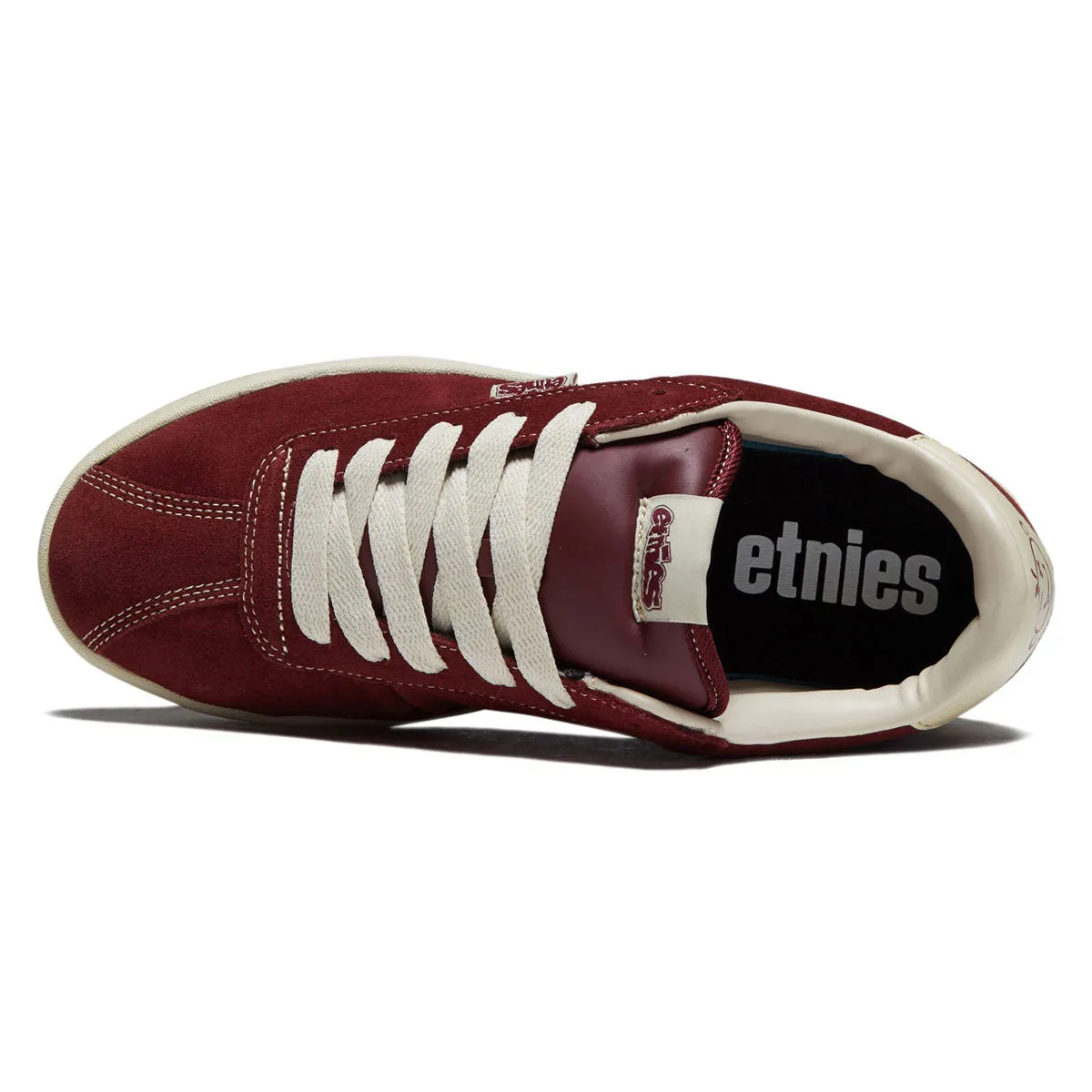 Resistance to wear Etnies Scam Shoes - Burgundy/Tan
