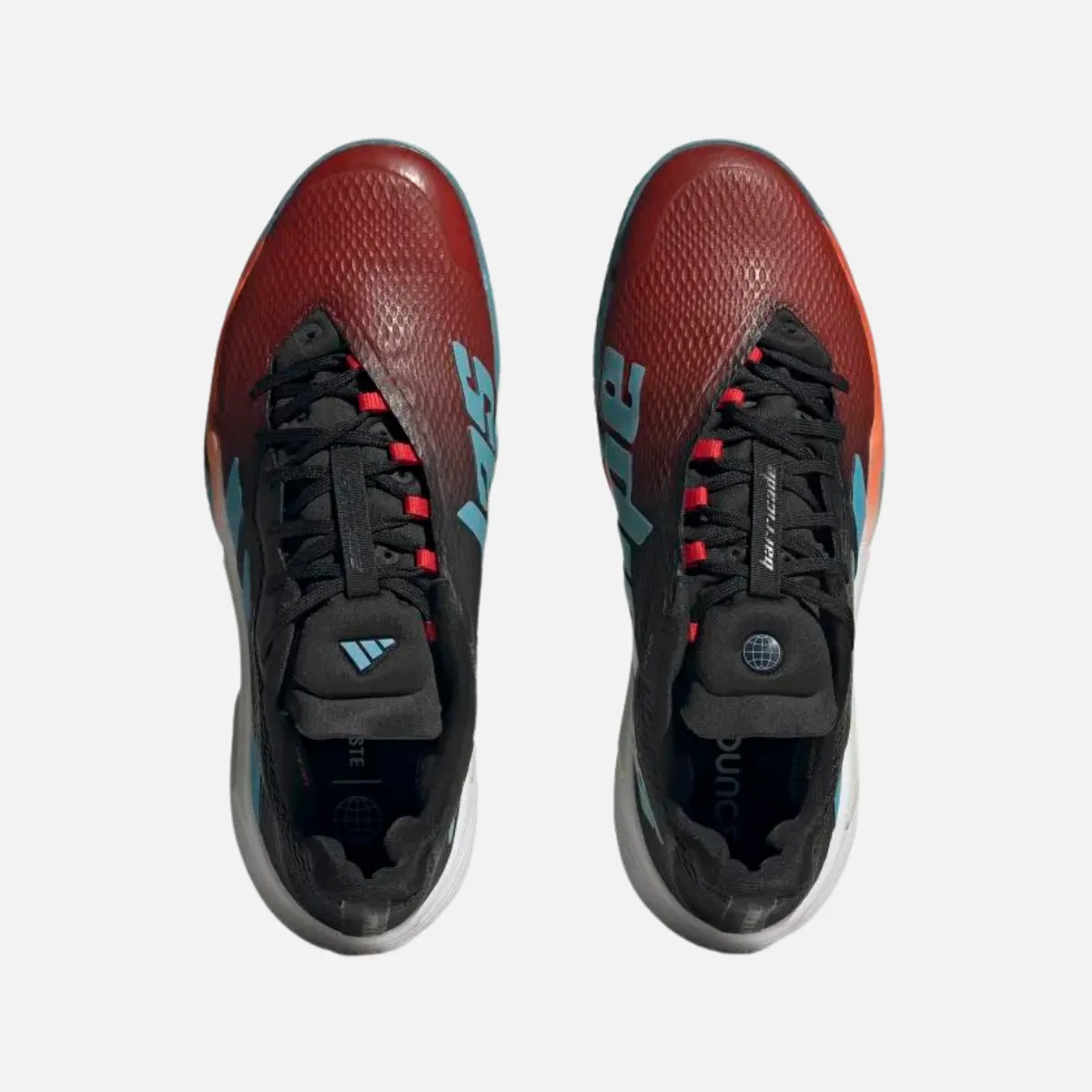 Adidas Barricade Men Tennis Shoes -Preloved Red/Preloved Blue/Better Scarlet Zip Closure
