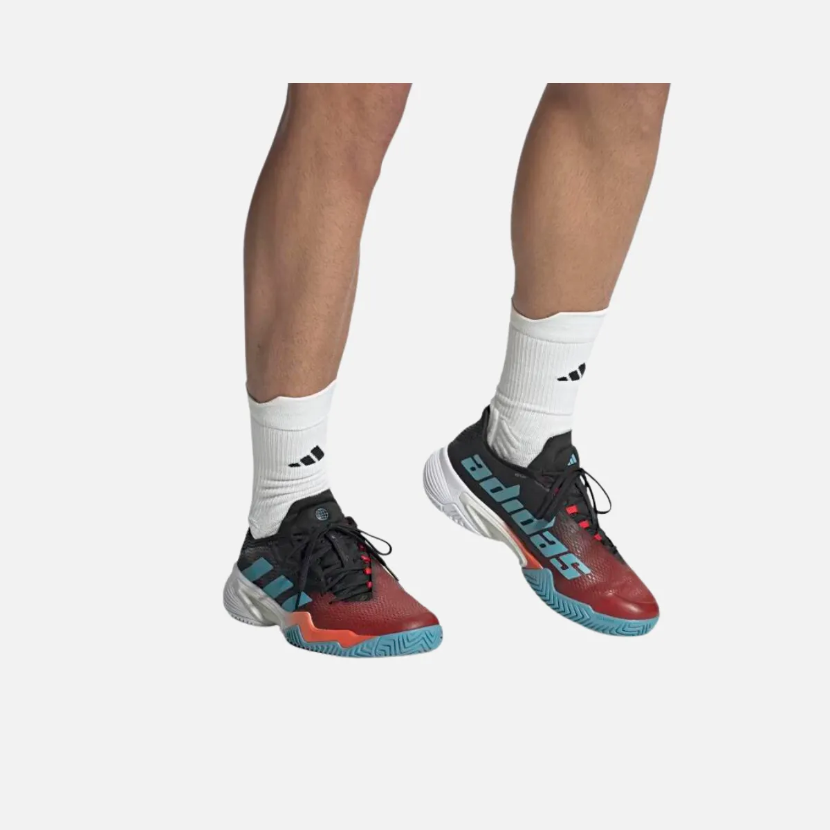 Supportive Design Adidas Barricade Men Tennis Shoes -Preloved Red/Preloved Blue/Better Scarlet