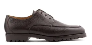 DERBY THREE EYELETS CALF LEATHER AND FULL GRAIN Clean Cut refined design