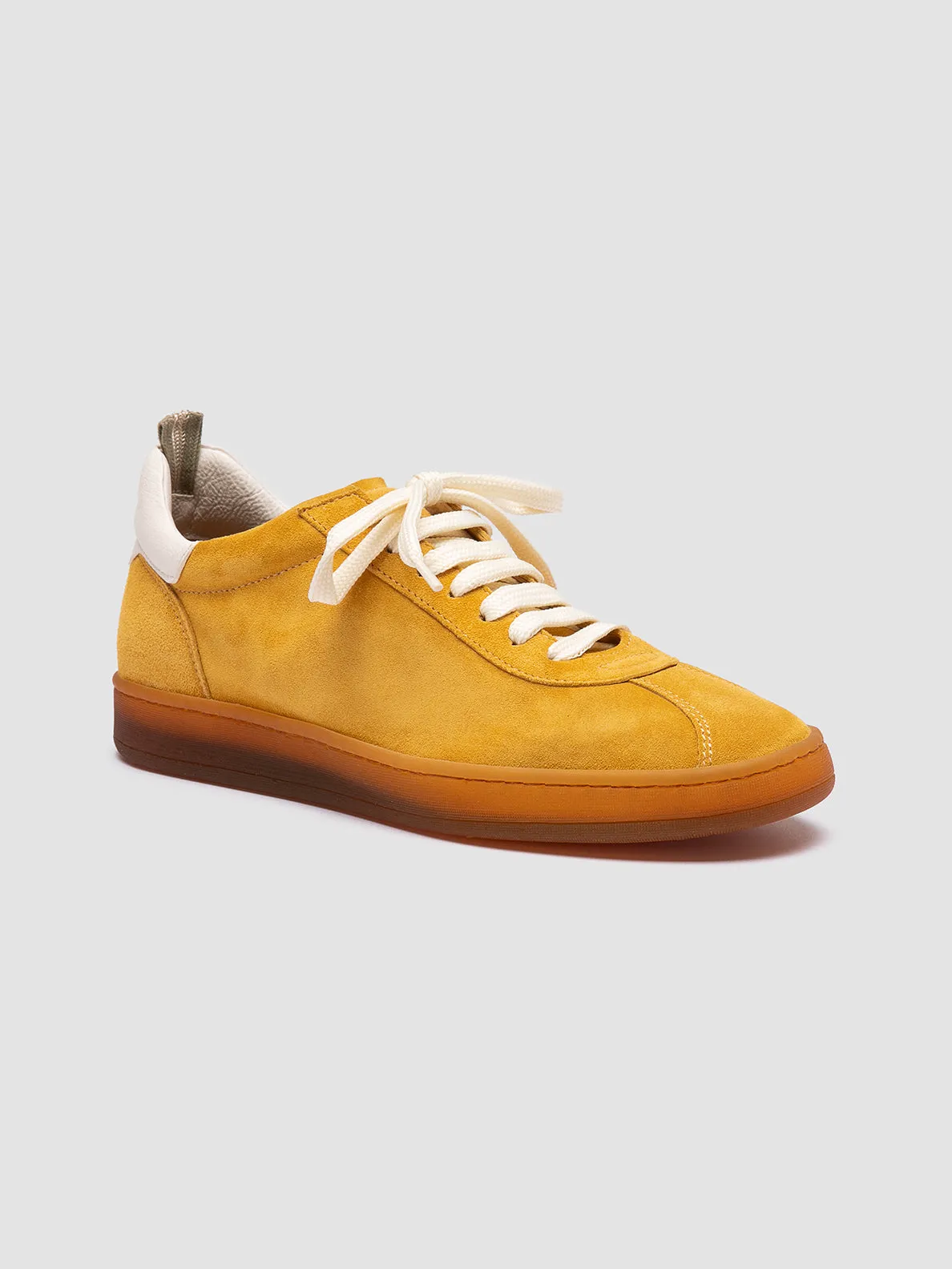 Linen Air Step Free DESTINY 101 - Yellow Leather and Suede Sneakers
