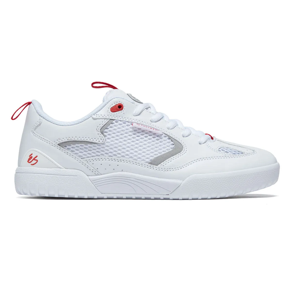 eS Quattro Shoes - White/Grey/Red Sturdy Build