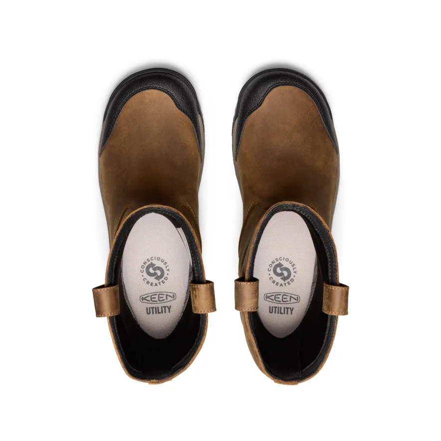 Weather Ready Men's Evanston Pull-On Waterproof Boot (Soft Toe)  |  Bison/Black