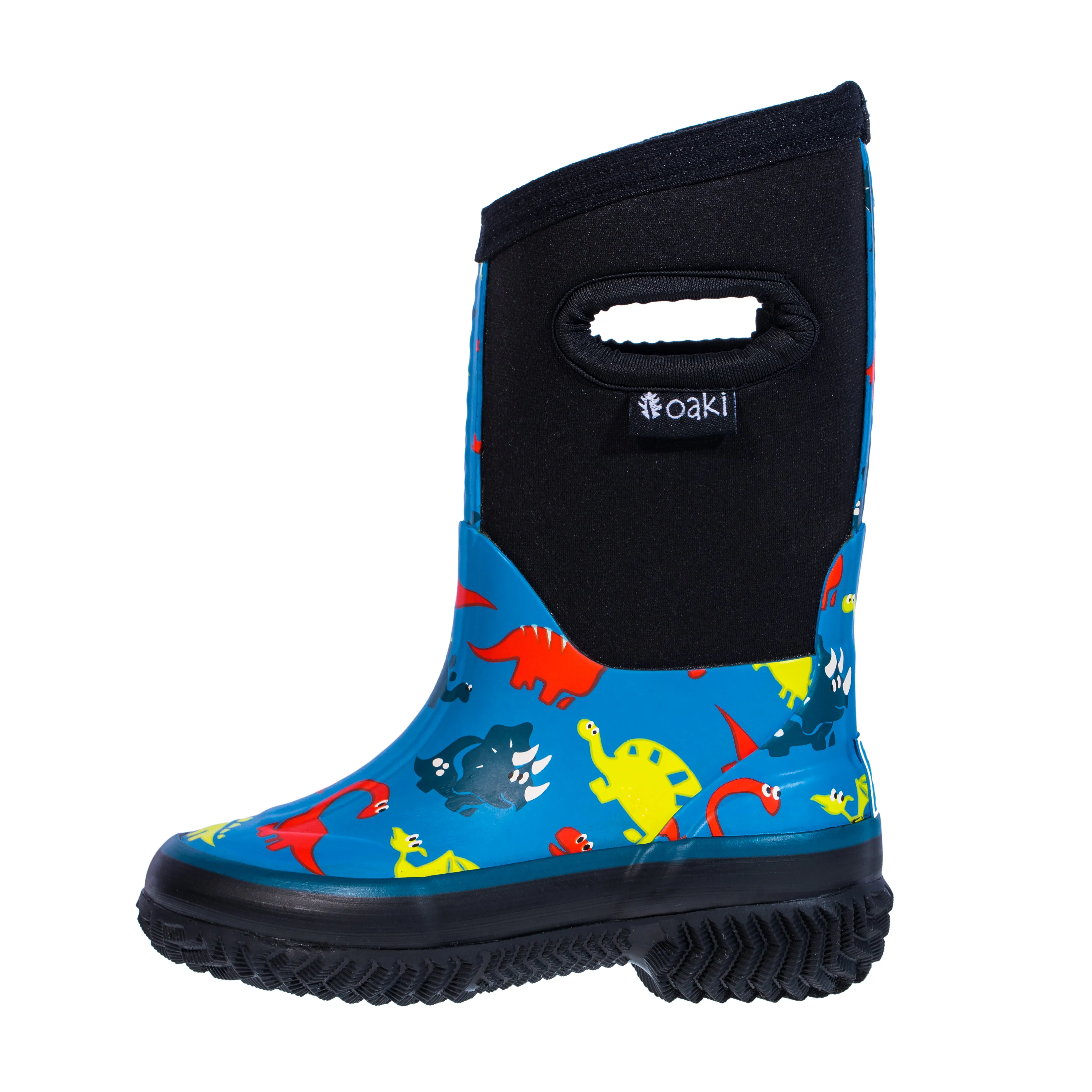 Blue Dinosaurs Neoprene Rain/Snow Boots Comfy Walk Style Classic Rain Boots