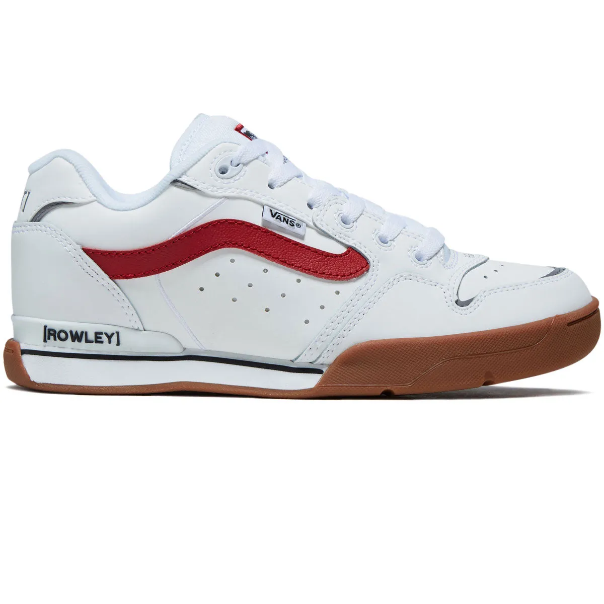 Vans Rowley XLT Shoes - Red/White/Gum Performance Motion Skate Ready