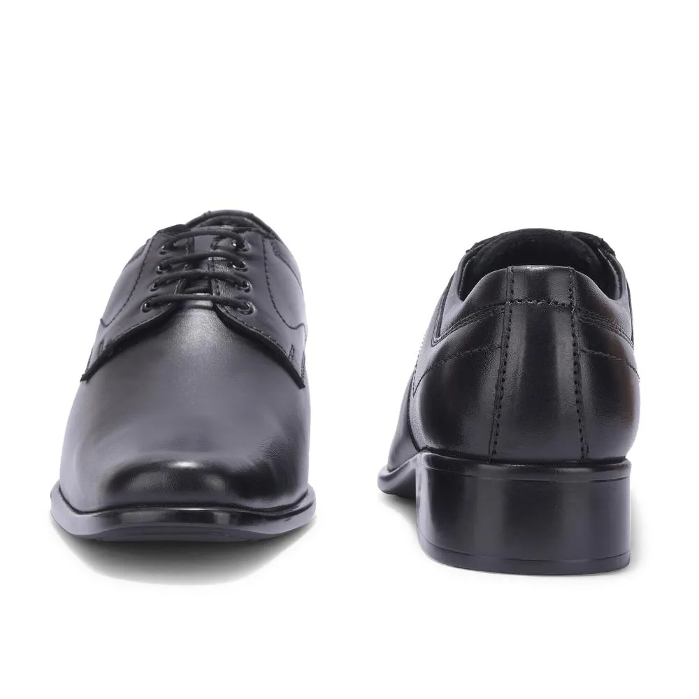 Fortune By Liberty Men HIL-3 Black Formal Lacing Derby Shoes Urban Fit