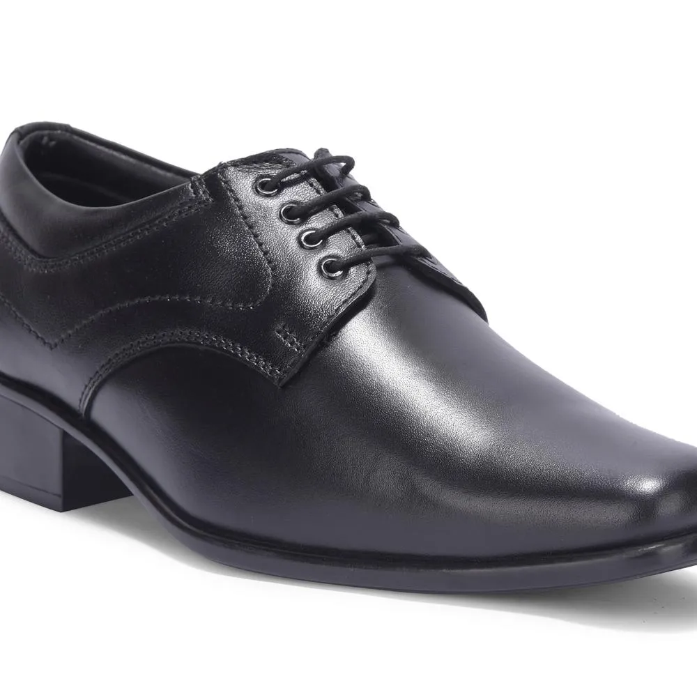 Sturdy sole Fortune By Liberty Men HIL-3 Black Formal Lacing Derby Shoes