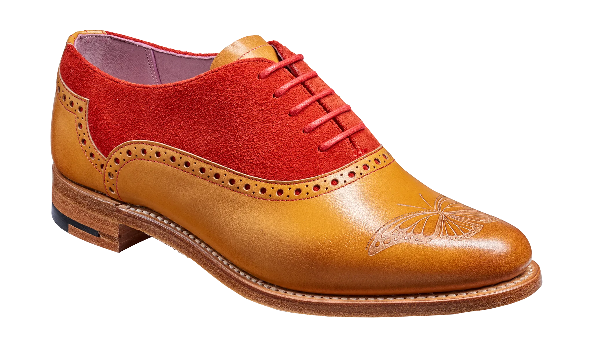 Formal Comfort Gwen - Cedar Calf / Red Suede