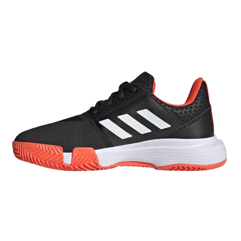 Year Trust Adidas CourtJam Junior Tennis Shoe Black Solar Red