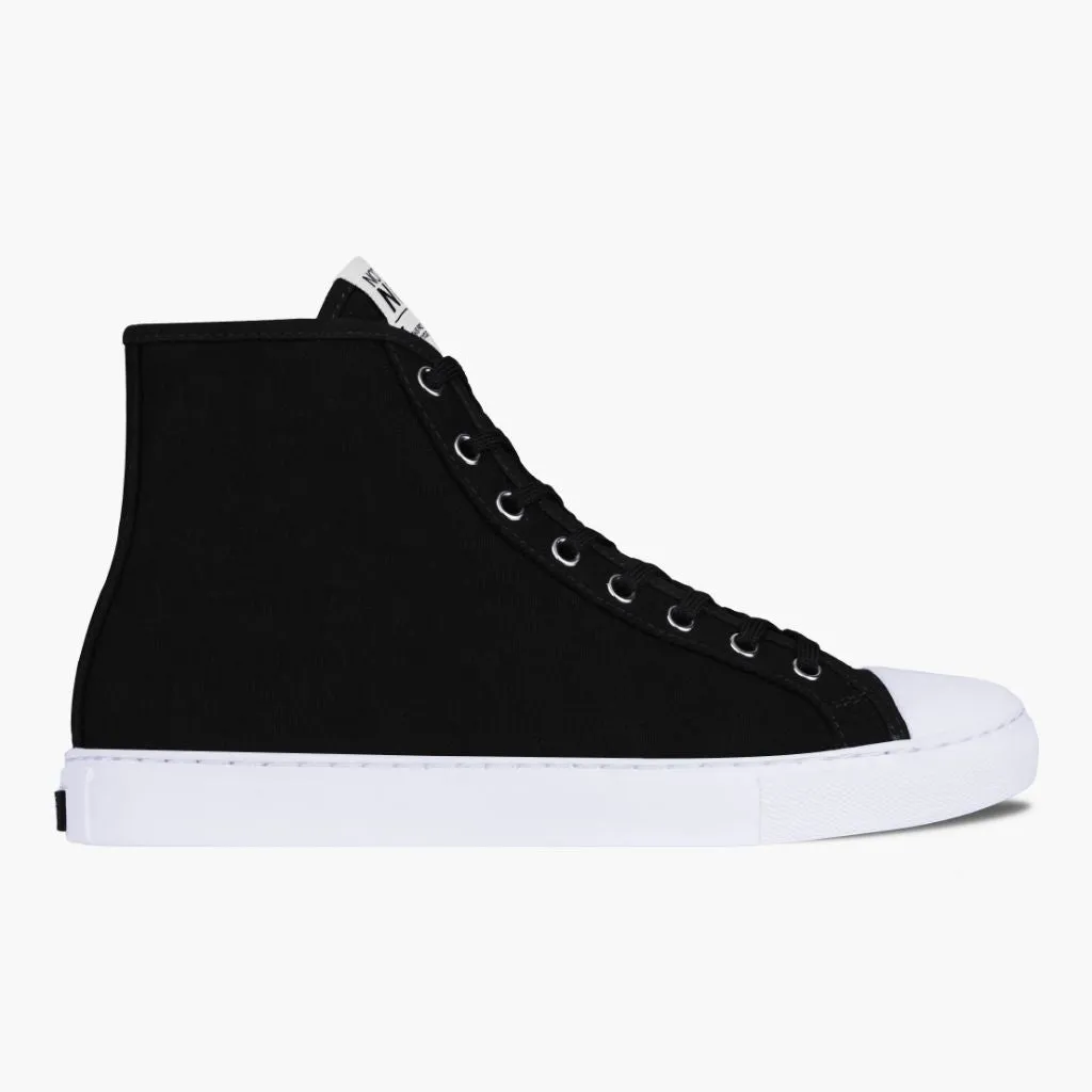 Men's Classic High Top | Black x White SyntheticMaterial