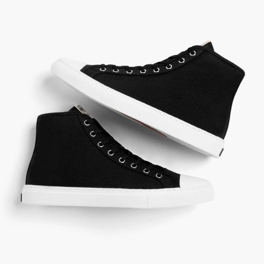 Slim Profile Stay Chill Men's Classic High Top | Black x White