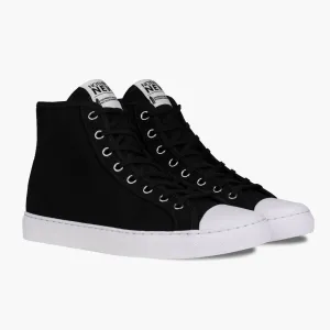 Men's Classic High Top | Black x White Moist Dry