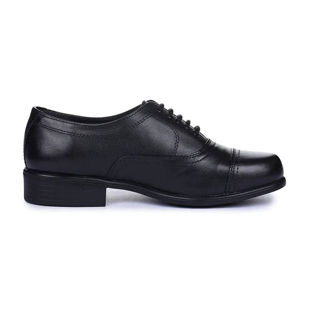 Soft Interior Quick Step Fortune Black Classic Oxford Shoes For Men 7168-03 By Liberty