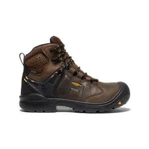 Foot Arch Mud Traction Men's Dover 6" Waterproof (Carbon Toe)  |  Dark Earth/Black