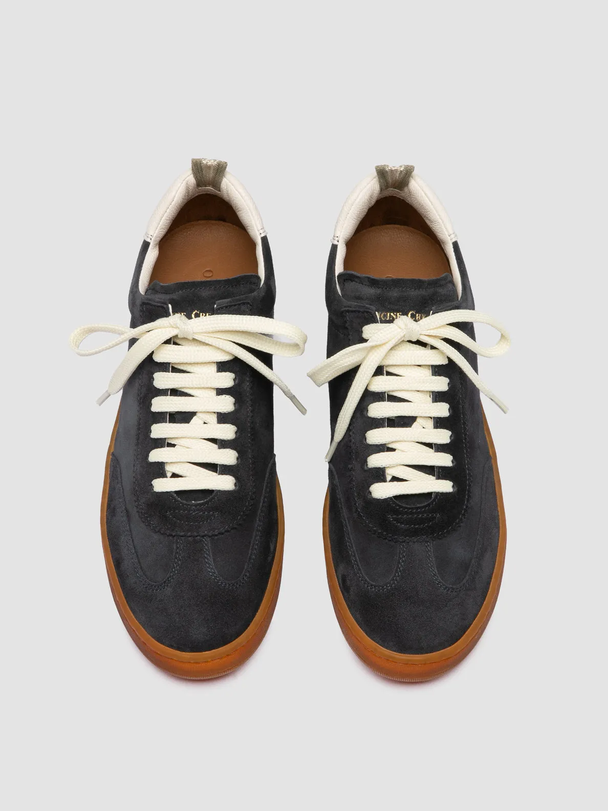 CHANCE 101 - Blue Leather and Suede Sneakers Campus Cool Airport Easy