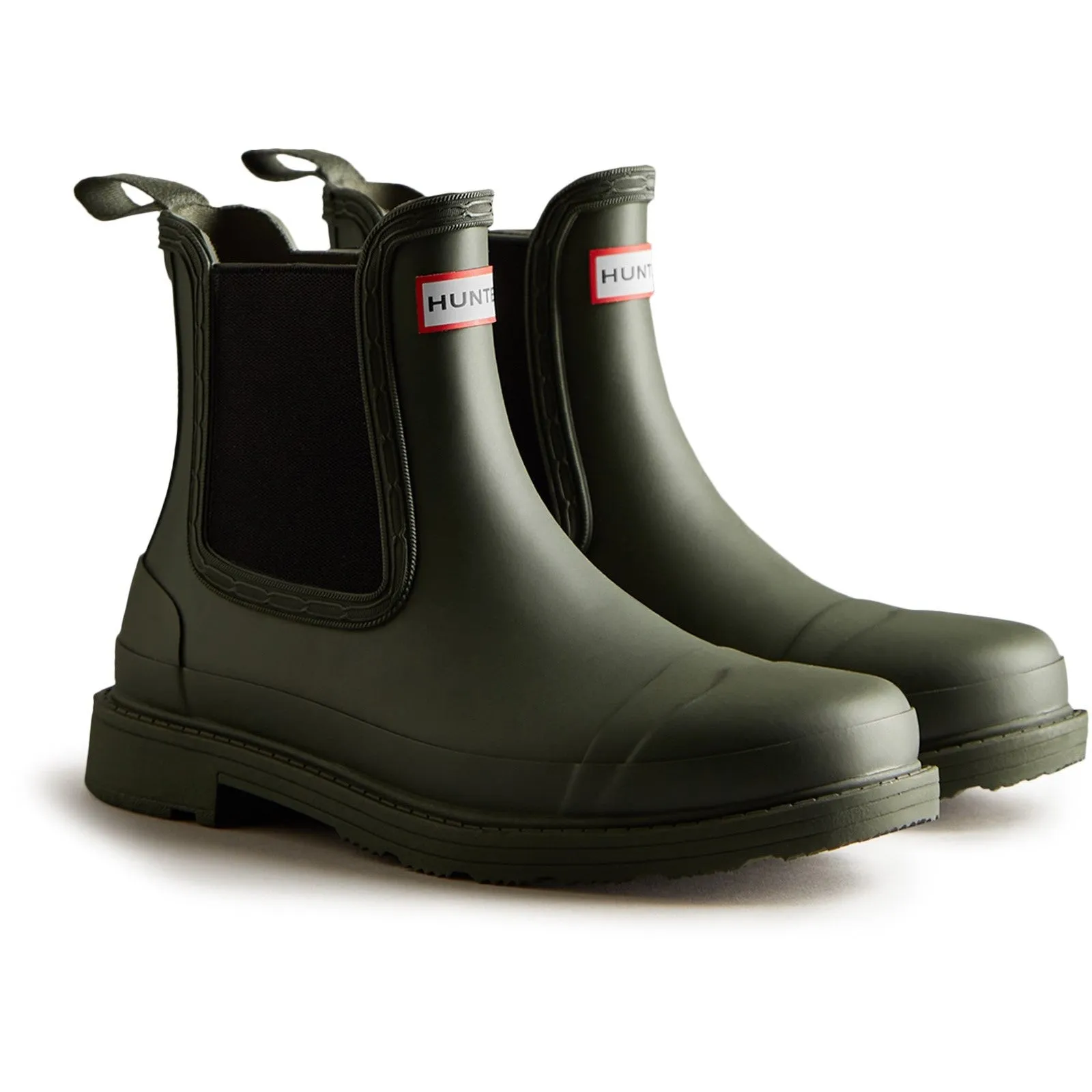 Hunter Womens Commando Chelsea Boots Dark Olive Chilly Comfort Protection Fashion Statement